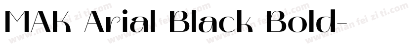 MAK Arial Black Bold字体转换